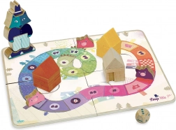 Vilac igra Tri praščića – kooperativna drvena društvena igra za djecu