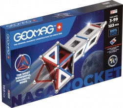 Magnetička građevna set GEOMAG NASA – raketa, 103 dijelova