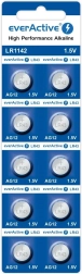 alkalne kovanice baterije LR43 everActive, 10 kom
