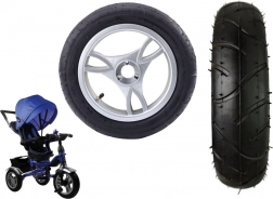 Plastični prednji kotač s pneumatskom gumenom gumom PRO600