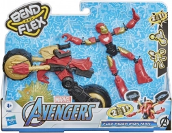 Hasbro Bend and Flex – figurica IRON MAN s motociklom