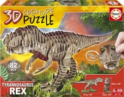 3D puzzle T‑Rex 82 dijelova EDUCA