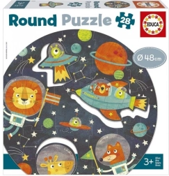 Educa okrugle puzzle svemir, 28 dijelova