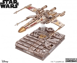 Ugears Star Wars X-Wing lovac Luke Skywalker drvena 3D mehanička slagalica