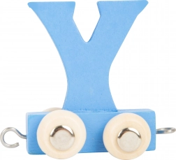 Drveni vlakić s slovom Y – šareni vagončić small foot