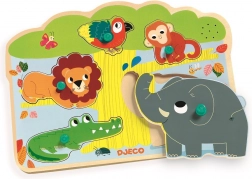 Umetnički puzzle Životinje iz džungle sa zvukovima Djeco