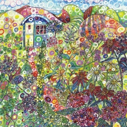 Kvadratne puzzle Plava kućica 1000 dijelova