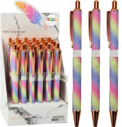 Automatska metalna sjajna olovka plava uložak 1,0 mm