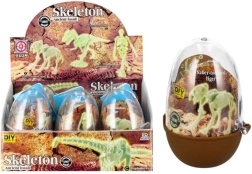 Svjetleća kostur dinosaura u plastičnom jajetu – kolekcionarski građevni set