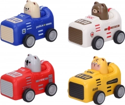 Životinjica u autiću na navijanje 9 cm