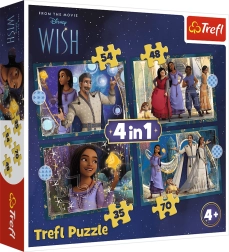 Puzzle 4u1 DISNEY Wish – ispunjene želje