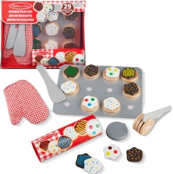 Drveni set za pečenje i ukrašavanje keksa MELISSA & DOUG Slice & Bake, 29 dijelova