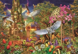 Puzzle 1500 dijelova Woodland fantasy garden