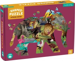 Afrički safari puzzle u obliku slona, 300 dijelova