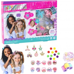 Kreativni DIY set za izradu obruča za kosu – jednorog i sjajne ukrase