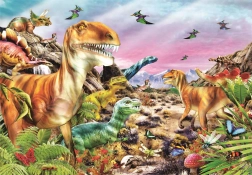 Puzzle 104 dijelova – zemlja dinosaura CLEMENTONI