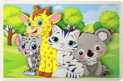 Drvene puzzle sa životinjama – 8 dijelova