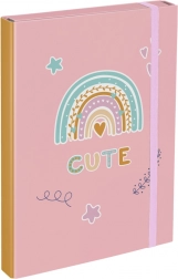 BAAGL mape za školske bilježnice A4 duga ružičaste