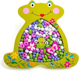 Drveni perli za nizanje - žabica