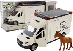 Kamion za konje Teretno vozilo Bijelo