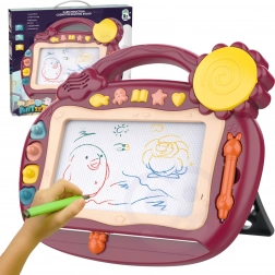 Woopie magnetska ploča za crtanje sa zvukovima i žigovima, smeđa