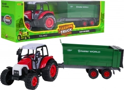 Metalni traktor s odvojivom prikolicom na zamašnjak