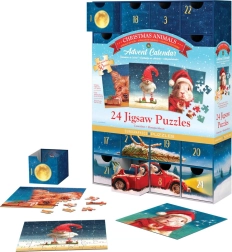 Eurographics puzzle adventski kalendar – Božićne životinjice