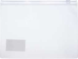 Mapa s patentnim zatvaračem na zip 29x21,5 cm Transparentna