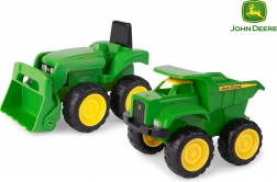 Dječji set traktor JOHN DEERE s kiperskom prikolicom 16 cm