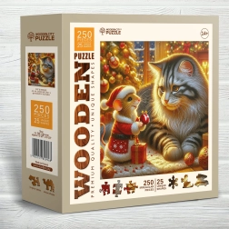WOODEN CITY drvene puzzle Mačka i miš 250 dijelova
