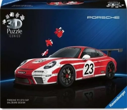 3D puzzle RAVENSBURGER Iconics: PORSCHE 911 GT3 Cup Salzburg – 108 dijelova
