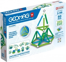 Klasične magnetne kocke Geomag Recycled, 60 dijelova