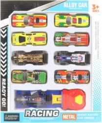 Set metalnih autića s lansirnom bazom