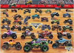 Slagalica EUROGRAPHICS Monster Jam – set kamiona, 1000 dijelova