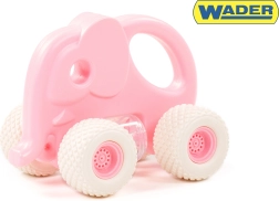 Veseli slonić autić za malu djecu - ružičasto