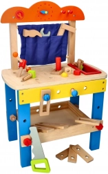 Drvena radionica za male majstore s alatom