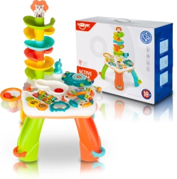 Interaktivni stolić sa toboganom za djecu sa svjetlima i zvukovima