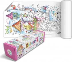 Plakat za bojanje – princeza 70 × 16 cm u poklon kutiji