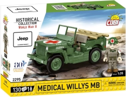 COBI Medical Willys MB – komplet za sastavljanje sanitarnog jeepa 1:35, 130 dijelova