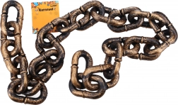 Karnevalska zlatna lančana ogrlica 1 m