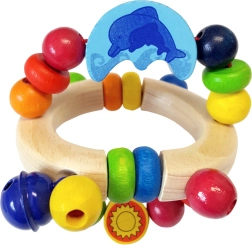 Drvena zvečka s dupinom