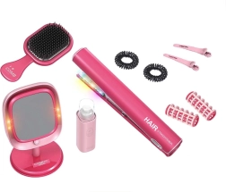 Dječji frizerski studio s peglom za kosu i LED ogledalom