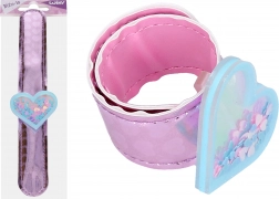 Narukvica srce sa šljokicama 21,5 cm