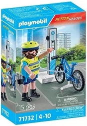 Action Heroes policijska biciklistička patrola s e-biciklom PLAYMOBIL