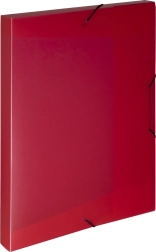 Plastična kutija s gumicom A4, crvena