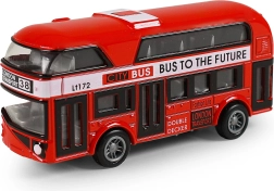 Metalni londonski dvokatni autobus na navijanje (pull-back) 9,5 cm