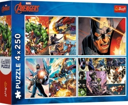 Puzzle 4×250 dijelova MARVEL Avengers