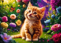 Puzzle 500 dijelova slatko mače Trefl