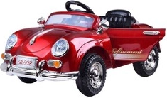 Stilski retro električni autić s 2 motora 12 V i daljinskim upravljačem – Lakirano