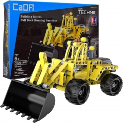 Konstruktorski set CADA Technic — rovokopač na kotačima s pull-back pogonom 25 cm